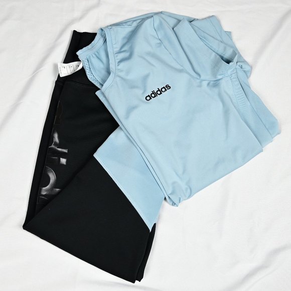 Training 2 piece set Adidas Suit Kit Legging & T-Shirt - Picture 2 of 9